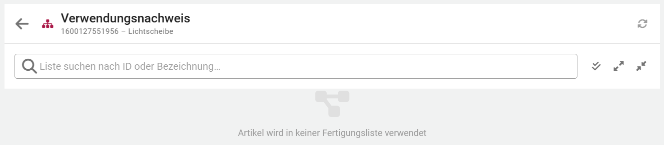 Fertigungslisten-Editor