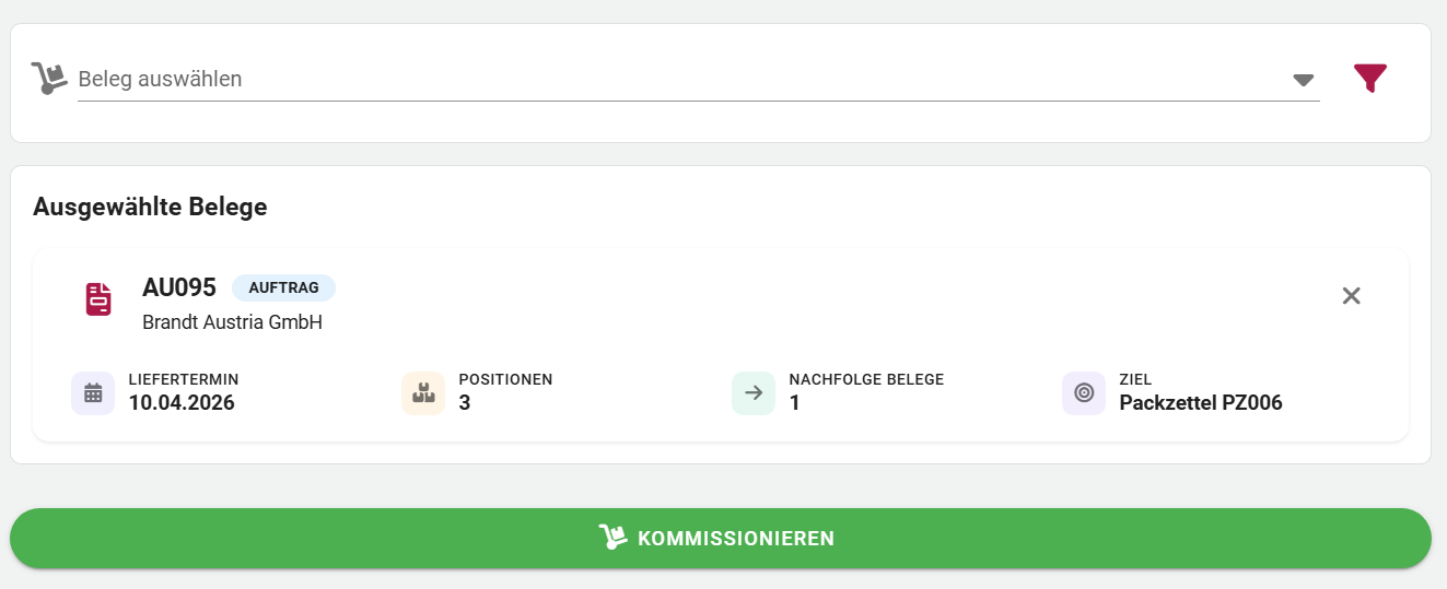 Versandkommission