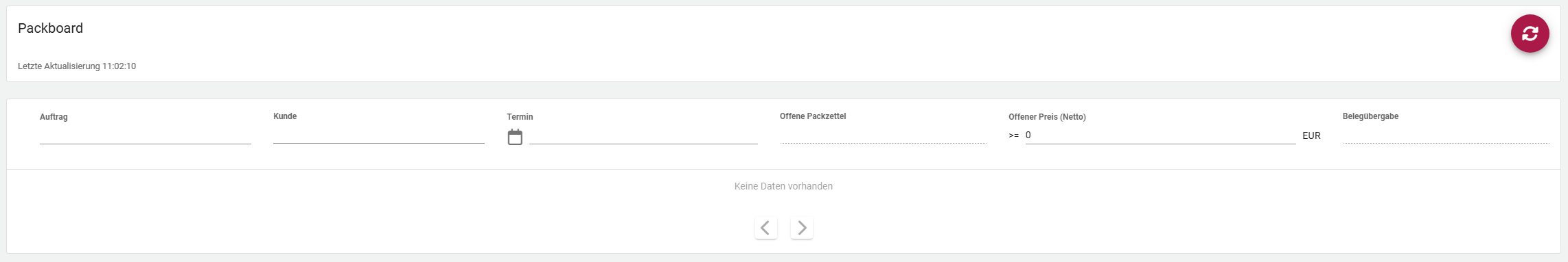 Packboard