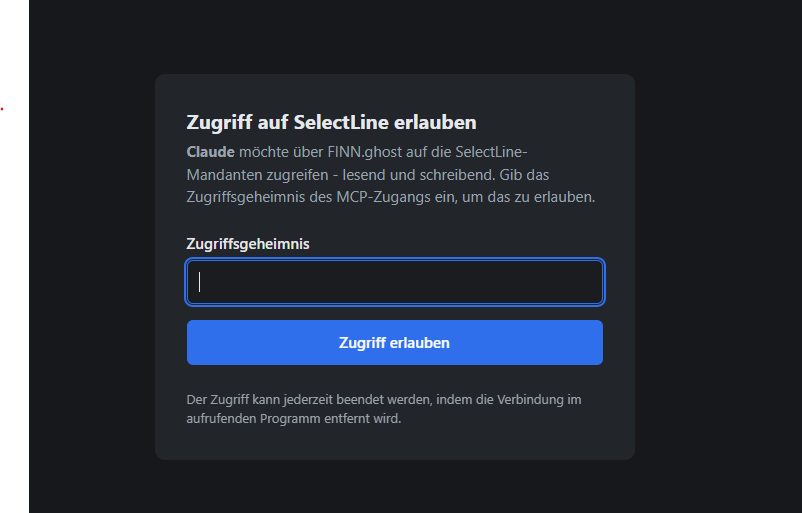 Einrichtung Anmeldeseite