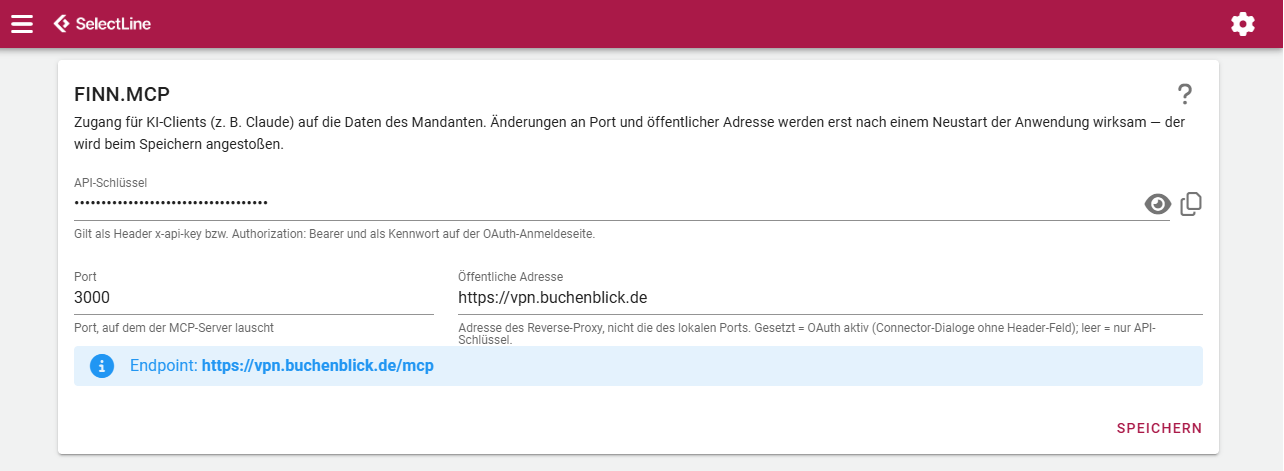 Einrichtung Einstellungen